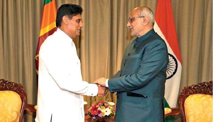 Sajith meets Indian Vice President, discusses trade and economic ties