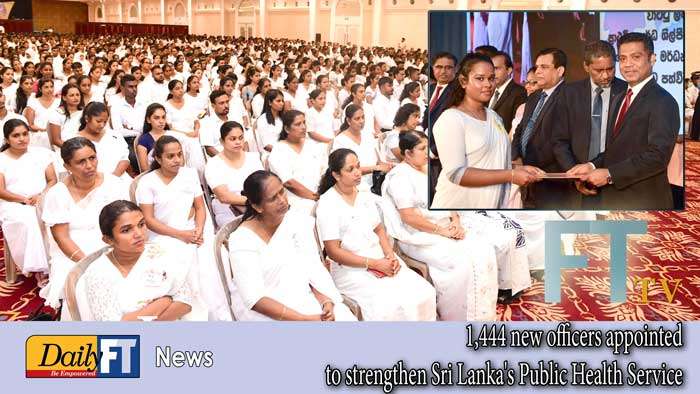 1,444 new officers appointed to strengthen Sri Lanka’s Public Health Service