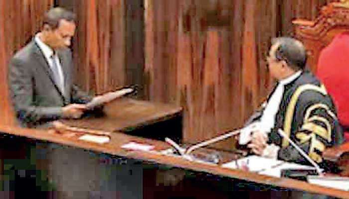 Nishantha Jayaweera sworn in as Member of Parliament