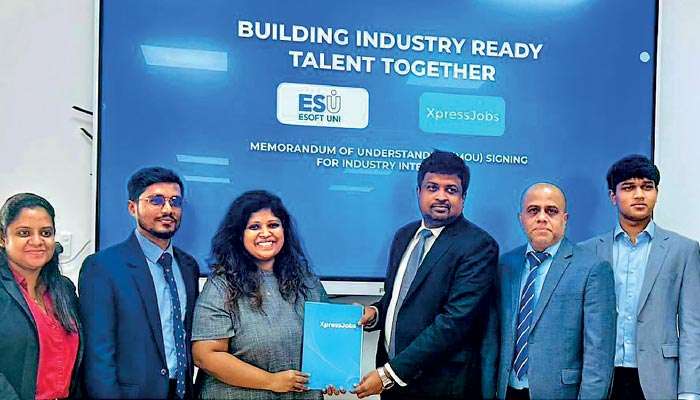 XpressJobs partners ESOFT Uni to strengthen structured internship pathways for undergraduates