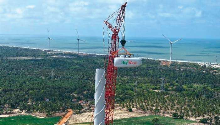 HayWind commences turbine tower erection at Mannar wind farm