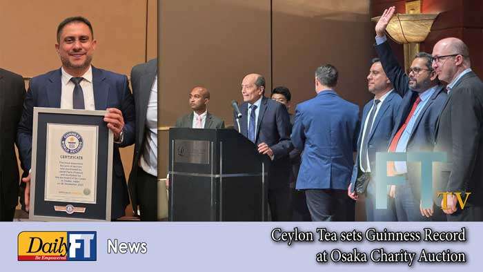 Ceylon Tea sets Guinness Record at Osaka Charity Auction