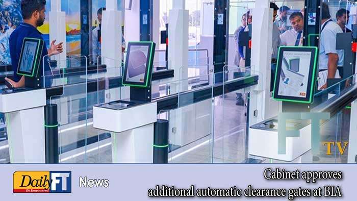Cabinet approves additional automatic clearance gates at BIA
