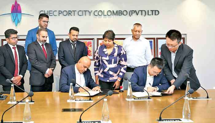 Port City Colombo signs agreement for first commercial office development with 34-storey Gateway Tower
