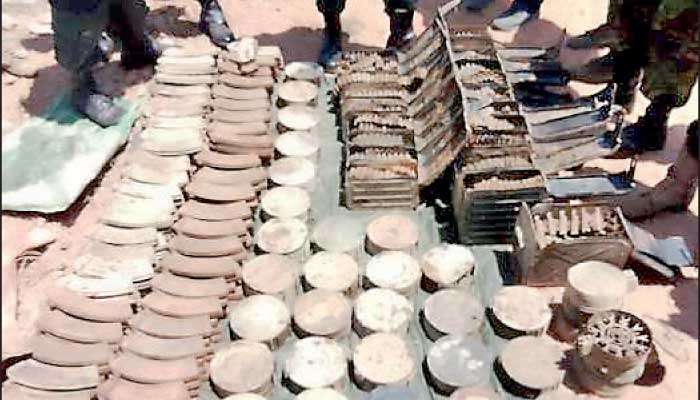 Weapons cache uncovered near Weheragala reservoir
