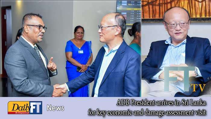 ADB President arrives in Sri Lanka for key economic and damage assessment visit