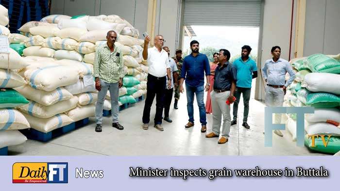 Minister inspects grain warehouse in Buttala