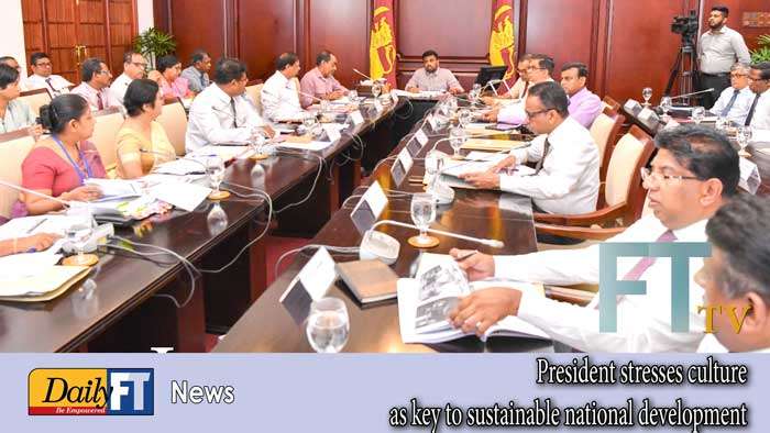 President stresses culture as key to sustainable national development