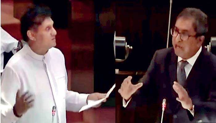 Sajith, Harsha split on Budget, IMF and response to Ditwah crisis