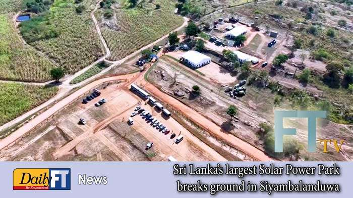 Sri Lanka’s largest Solar Power Park breaks ground in Siyambalanduwa