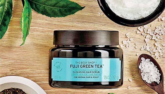 Refreshingly clean hair with The Body Shop's Fuji Green Tea Hair Scrub |  Daily FT