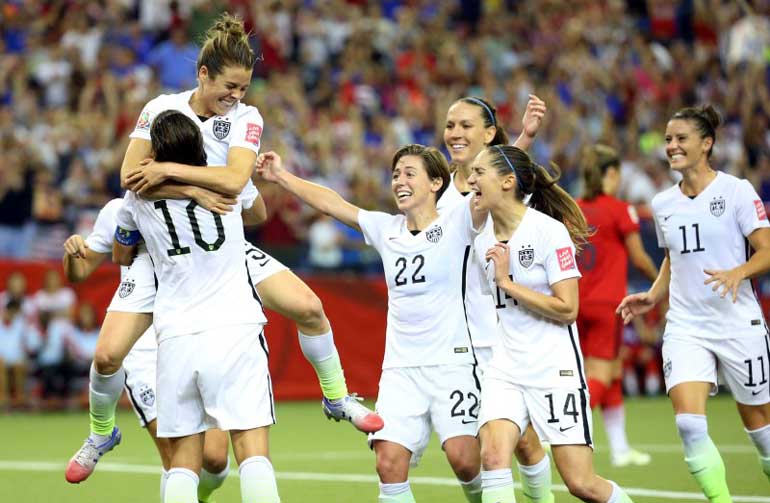 Soccer: Women's World Cup-Semifinal-United States at Germany