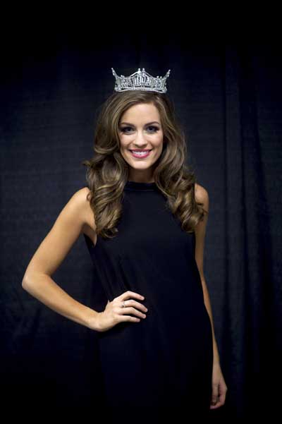 Miss America 2016 Betty Cantrell poses for a portrait in Boardwalk Hall after winning the 95th Miss America Pageant last night in Atlantic City, New Jersey