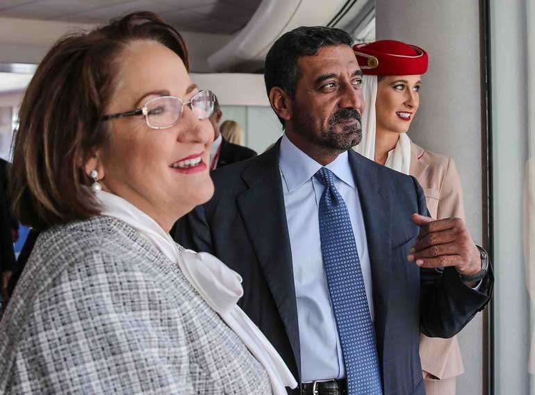 Teresa Jacobs, His Highness Sheikh Ahmed bin Saeed Al Maktoum