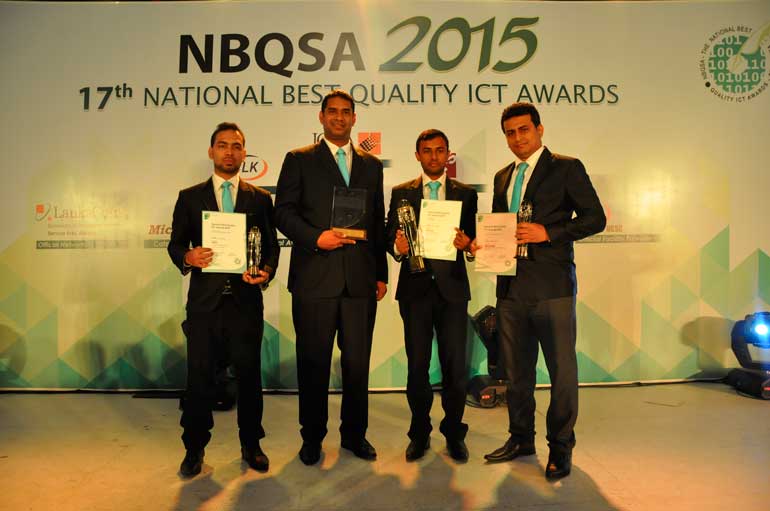 The-Pay-Media--team-with-their-awards-at-NBQSA--2015
