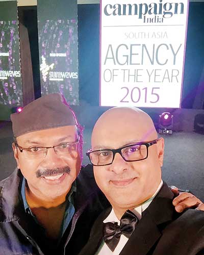 lead-BBDO-Lanka-MD-Santosh-Menon-with-South-Asia-Creative-of-the-Year-Josy-Paul-of-BBDO-India