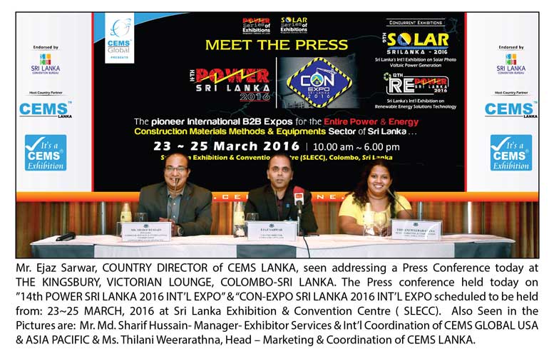 Power Sri Lanka 2016 -  Press Con. Picture with Caption