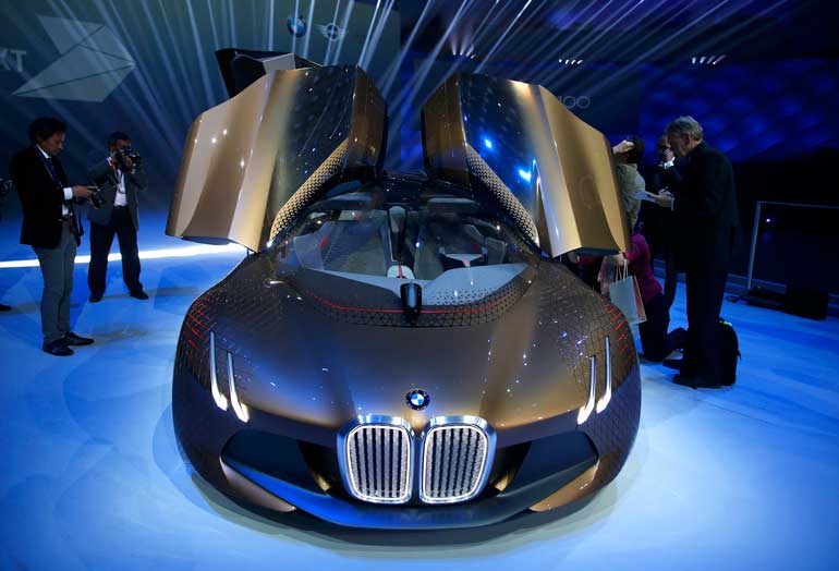 BMW presents Vision Next 100 concept car during centenary celebrations in Munich