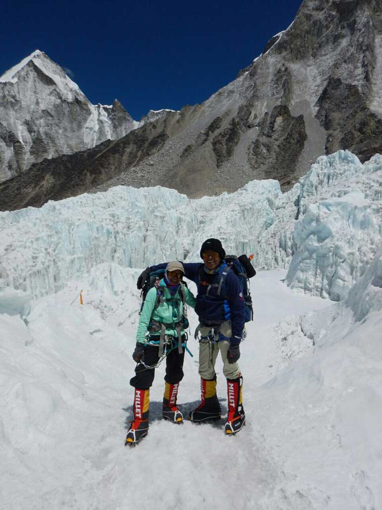 Jayanthi-and-Johann-at-Khumbu-Icefall