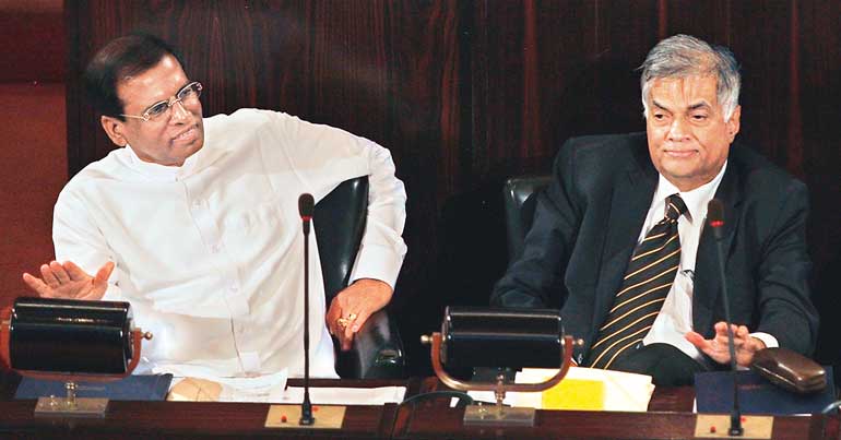 Maithri-Sirisena-Ranil