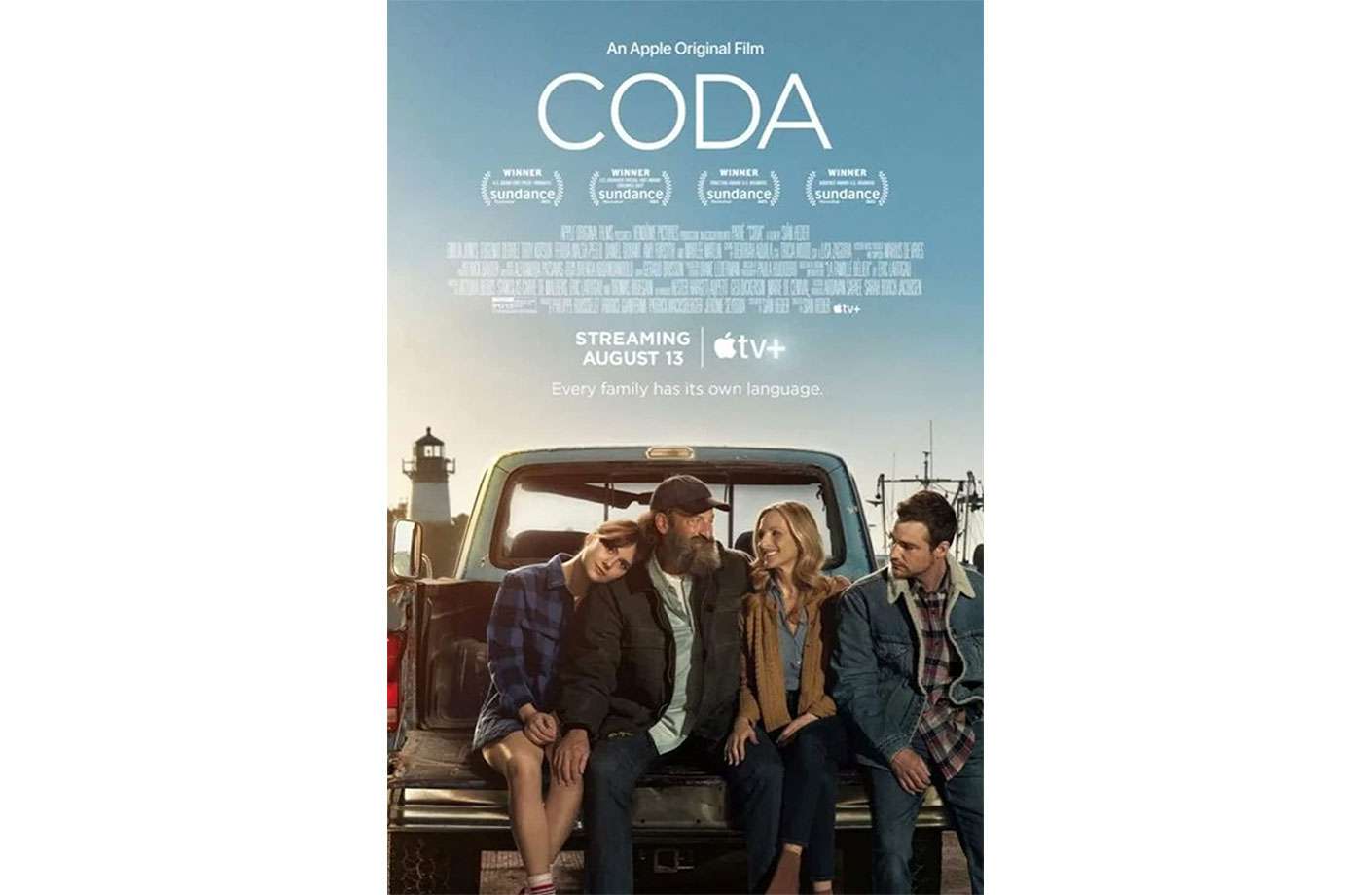 Дети кода. Фильм Coda Оскар 2022. Coda film poster.