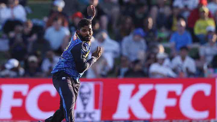 වනිඳු හසරංග තරගාවලියෙන් ඉවතට