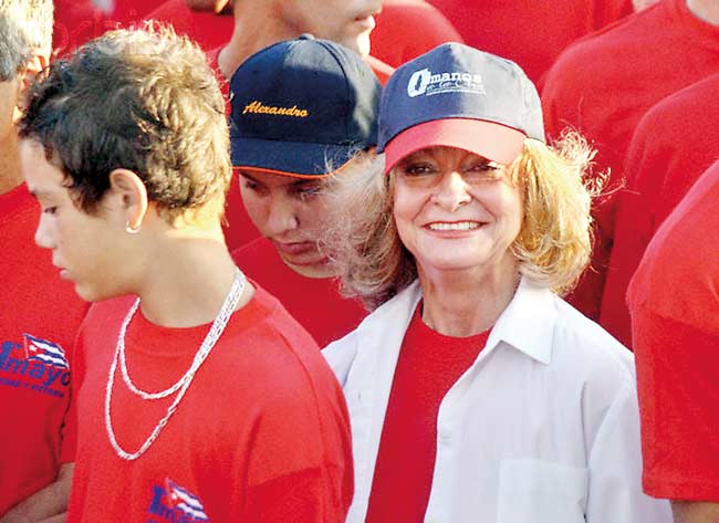 Dalia Soto del Valle, wife of Cuba's President Castro, attends May Day celebrations in Havana