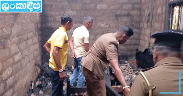 බුත්තල නිවෙසක ගින්නකින් මවක සහ දියණියක රෝහලට