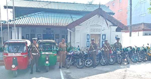 පාරේ රේස්පැද්ද 11ක් අල්ලයි