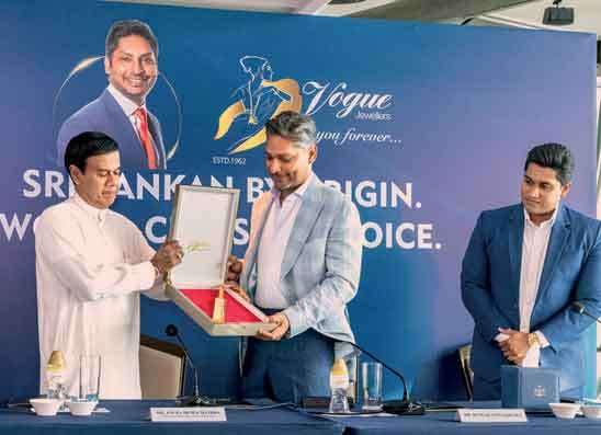 වෝග් ජුවලර්ස් නිල සන්නාම තානාපති සංගක්කාර
