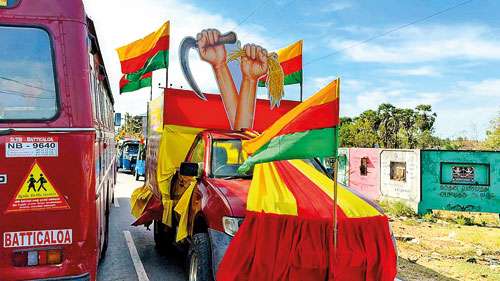 උතුරේ අලුත්න් සන්ධානයත් හබක් - වෙනම මැයි රැළි