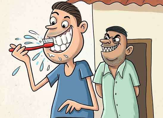 කන්කරච්චලෙන් බේරෙන්න  සැමියාගෙන් අපූරු වැඩක්