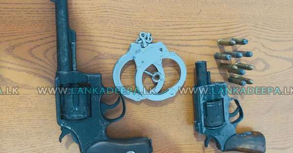 ගිනි අවි අත්මාංචු සමඟ දෙන්නෙක් අල්ලයි