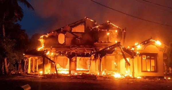 අරගලයේ මන්ත්‍රී ගෙවල් හානියට තවම නඩු නෑ