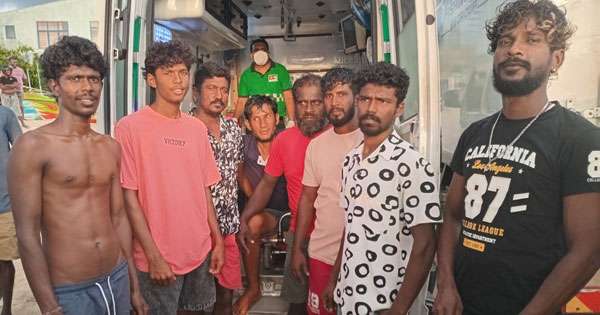 අම්බලන්ගොඩ  ධීවරයෝ අතරමංව සිටි ඉන්දුනිසියානු ධීවරයෙකුගේ දිවි බේරති