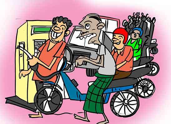 තෙල් ගහන්න ගිහින් තෙල් ගාන්න වෙලා