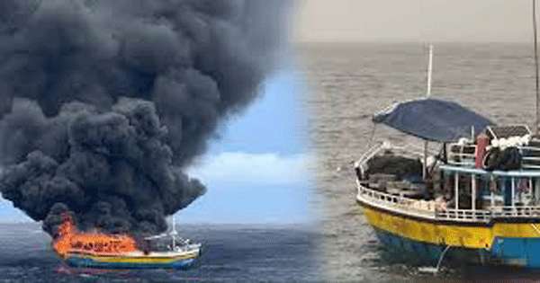 ‘‘සීෂෙල්ස් මුහුදේදී ගිනි තැබූ යාත්‍රාව ගැන කරුණු සොයනවා‘‘