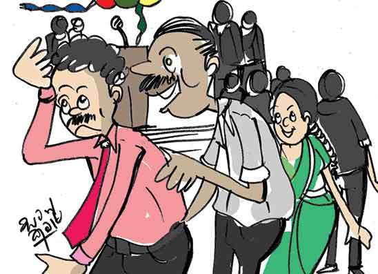 සුපිරි මඟු‍ලේ අසිරි සැප විඳින්න ගිහින් අමාරුවේ වැටිලා