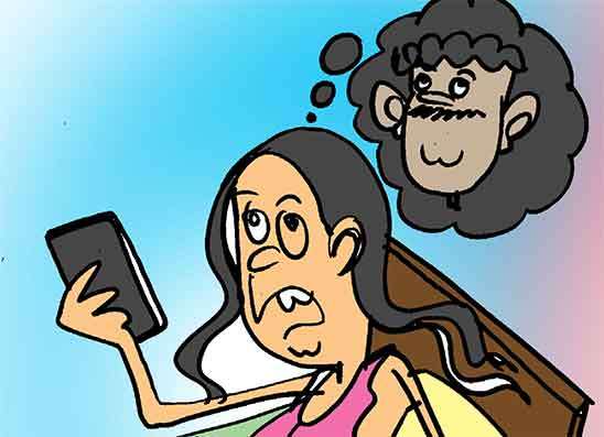 මිය ගිය සැමියා මහ රැ කෝල් කරලා