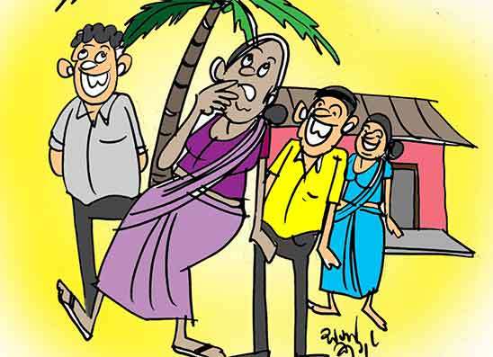 සැමියා “මොඩ්“ කරන්න  ගිහින් මඟු‍ල් ගෙදර ජංජාලයක්