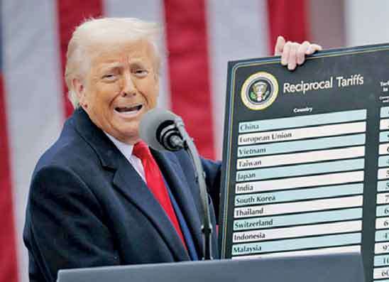 ඇමෙරිකාවෙන් සියයට 15ක ගෝලීය තීරු බද්දක්