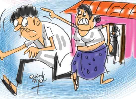 සටන් පාඨ කියද්දී  දත් දෙකත් බිම වැටිලා