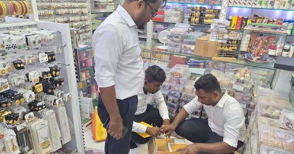 ආනයනික ආලේපන - පාවහන් සොයා දිවයින පුරා වැටලීම්