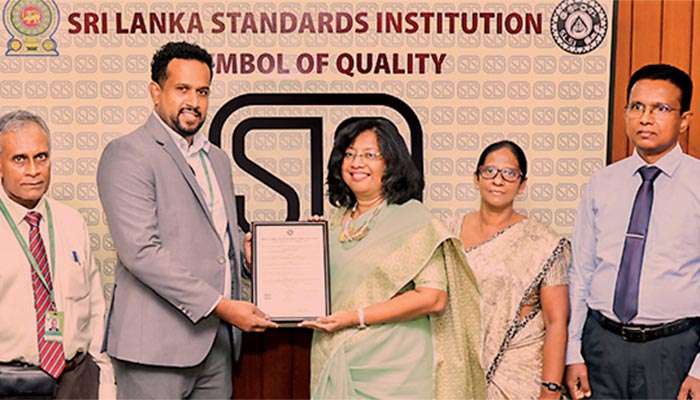 ස්වදේශී කොහොඹ බේබි සබන්වලට  ශ්‍රී ලංකා ප්‍රමිති ආයතනයෙන් SLS සහතිකය