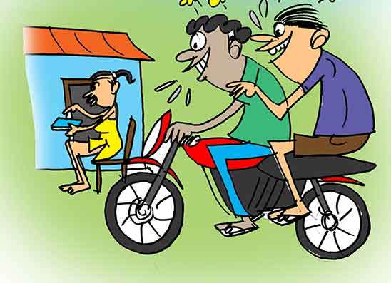“කෑල්ලේ” හැඩ බලන්න ගිහින්  නොන්ඩි ගහන්න වෙලා