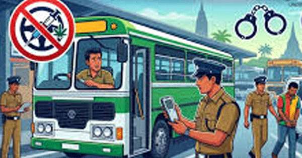 කුඩු ගැසූ බස් සේවකයෝ 10ක් හොරණින් මාට්ටු