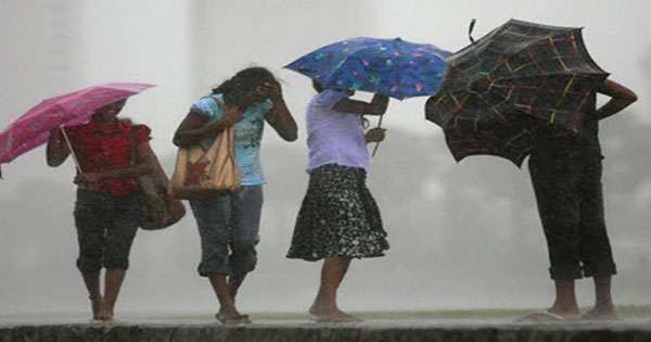 හෙට සිට වැසි සහ සුළං වැඩි වේ