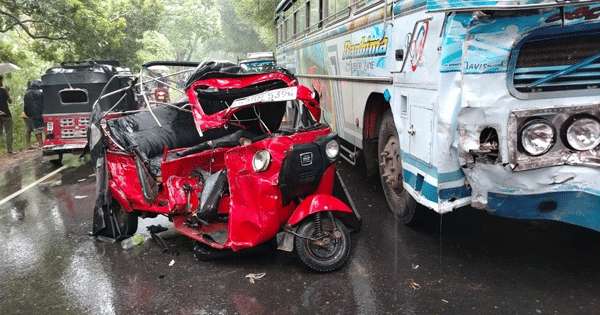 මව සහ පුතු අනතුරින් මරුට