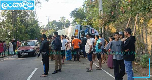 බසය පෙරැළි රියදුරු මරුට: අටක් රෝහලට