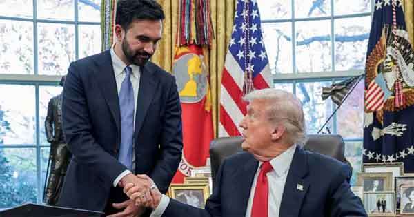 මම්දානී-ට්‍රම්ප් හමුව ධවල මන්දිරයේ